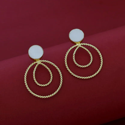 Twisted MOP Earring
